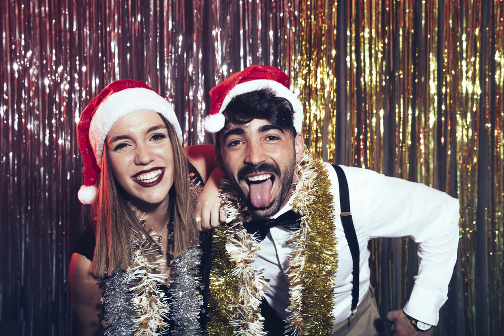 Christmas photobooth setup in Melbourne